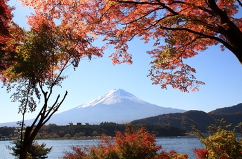 Mount Fuji in the fall.